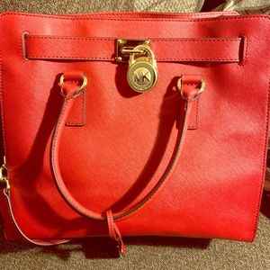 Red Michael Kors Handbag